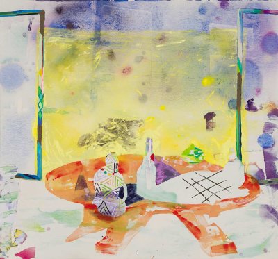 Angelina Gualdoni, Always on the Other Side, Oil and Acrylic on Canvas, 56" x 60", 2014