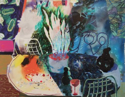 Angelina Gualdoni, Attendants, Oil and Acrylic on Canvas, 57" x 44", 2015