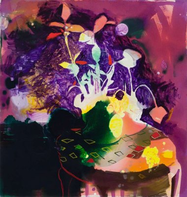 Angelina Gualdoni, Ballast, Oil and Acrylic on Canvas, 38" x 36", 2013