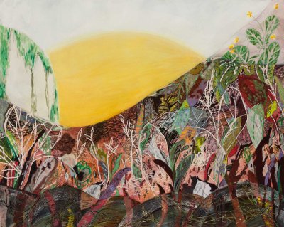 Angelina Gualdoni, Chorus, Acrylic and Oil on Canvas, 40 x 50 in, 2023