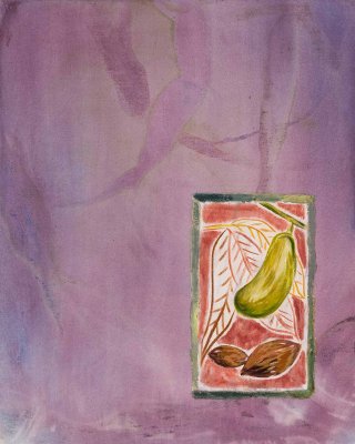 Angelina Gualdoni, Confections: Almond, Oil and Acrylic on Canvas, 20" x 16", 2021