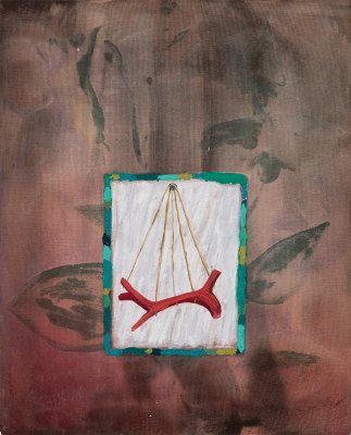 Angelina Gualdoni, Coral Charm, Oil and Acrylic on Canvas, 20" x 16", 2020