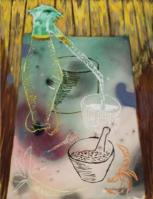 Angelina Gualdoni, Distiller Transformer, Oil and Acrylic on Canvas, 31" x 24", 2021