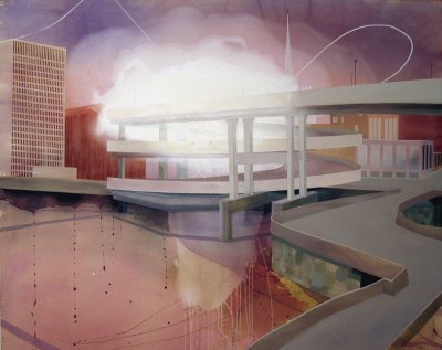 Angelina Gualdoni, Higher Beings Command, Acrylic on Canvas, 48" x 60", 2004