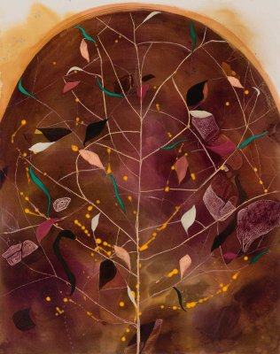 Angelina Gualdoni, Make the Inside, Acrylic and Oil on Canvas, 53 x 42 in, 2023