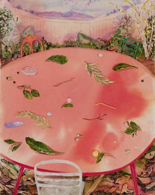 Angelina Gualdoni, Queens Foray, Acrylic and Oil on Canvas, 53 x 42 in, 2023