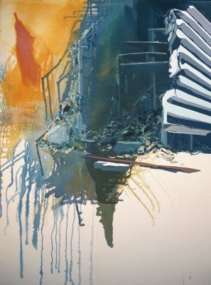 Angelina Gualdoni, Remainder, Oil and Acrylic on Canvas, 48" x 36", 2004